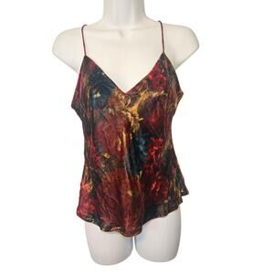 Polo Ralph Lauren Multicolor Black Lining Womens Velvet Camisole Sleeveless